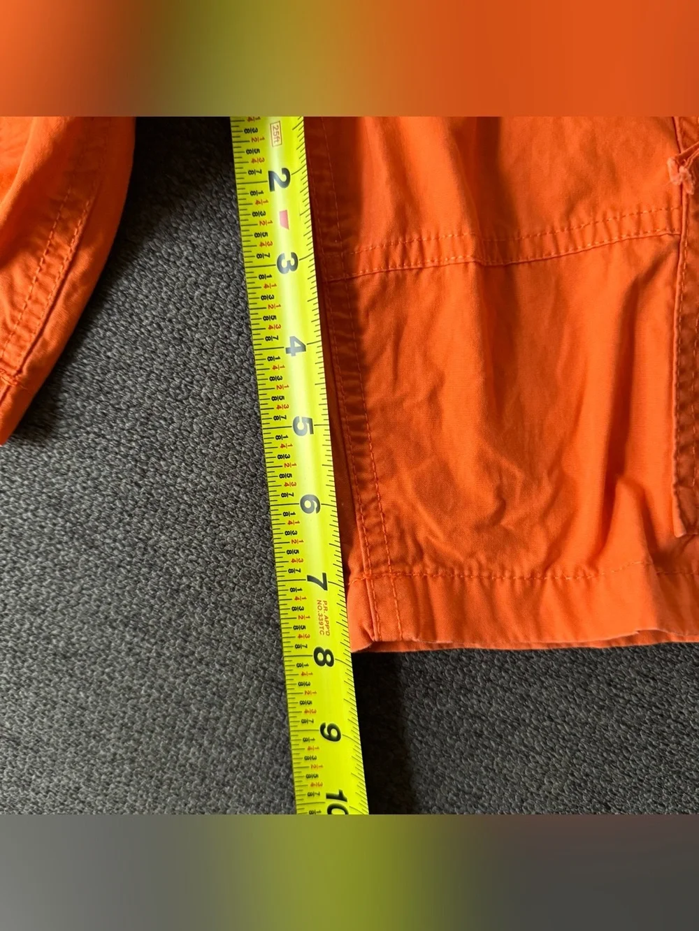 Gymboree Start Your Engines bright orange cargo shorts Boys 8